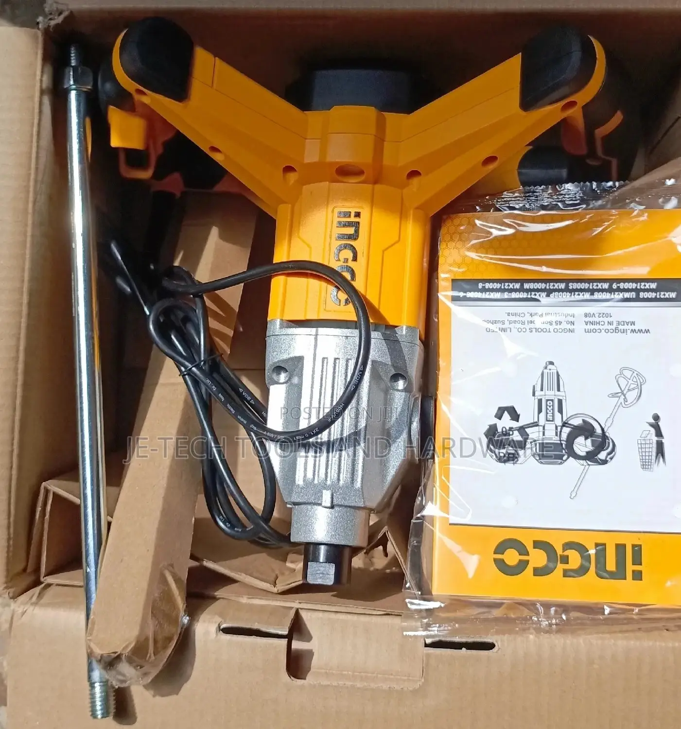 Ingco Paint Mixer For Industrial - 1400W for sale - Je-tech Tools and ...