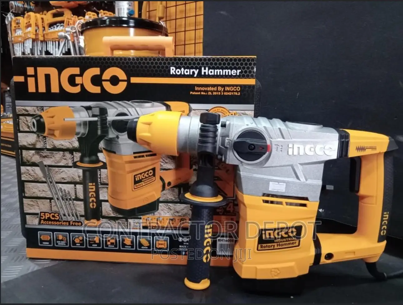 Ingco 1800w SDS Plus Chuck Rotary Hammer+ 3 Drills +2chisels in Lagos ...