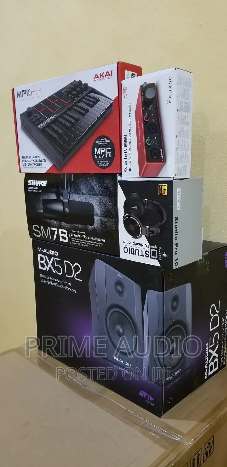 Premium Studio Pack ( Studio Bundle Focusrite 2i2 Bundle)