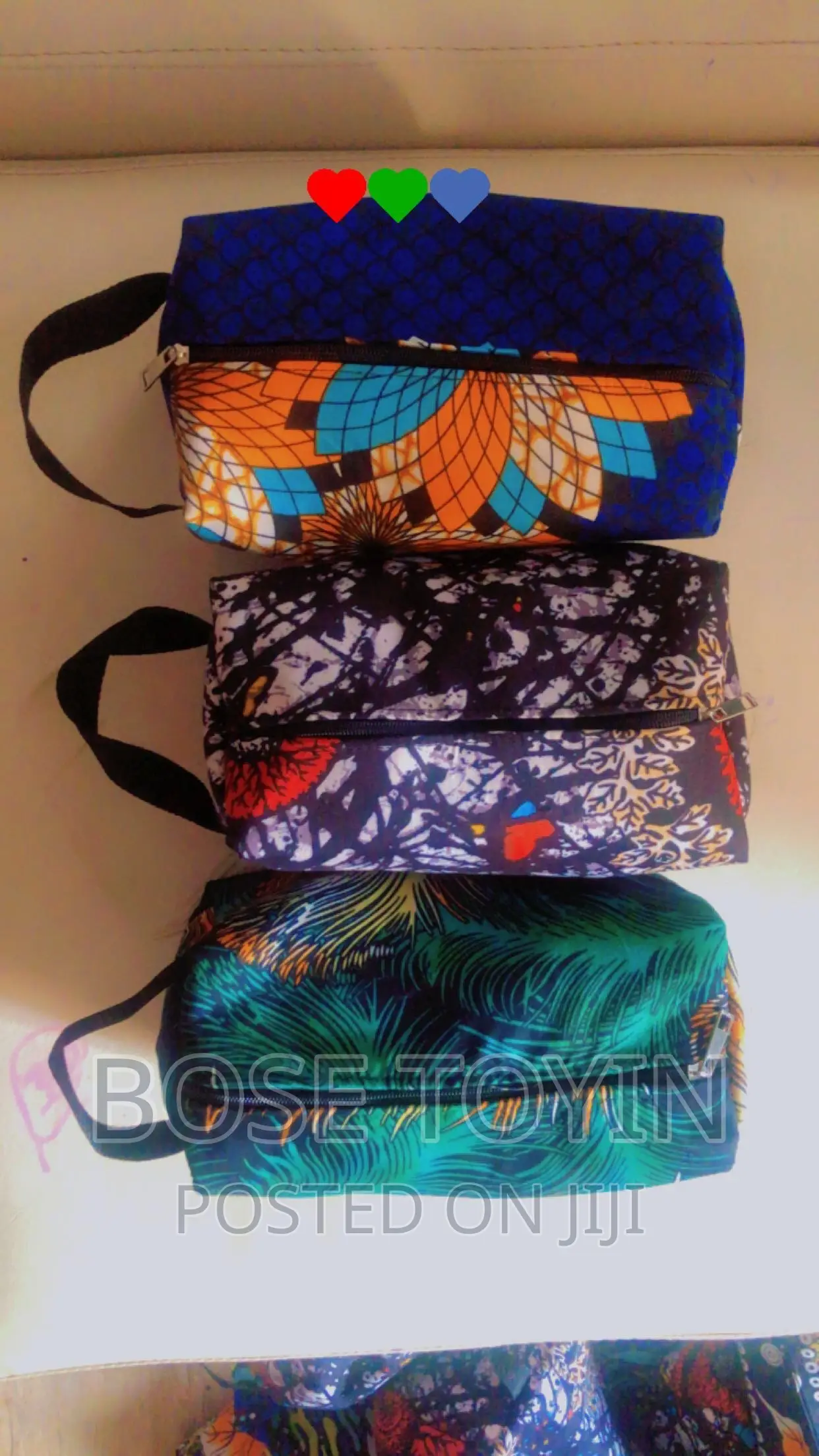 Ankara Toiletry Bags