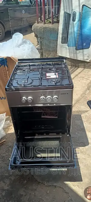 Brand New Maxi(50×50)4borner All Gas Standing Cooker>Silver>