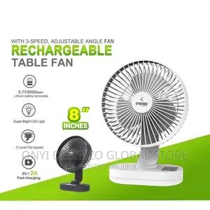 Iwin ENERGY Rechargeable Clip Fan 5inches + Led Light