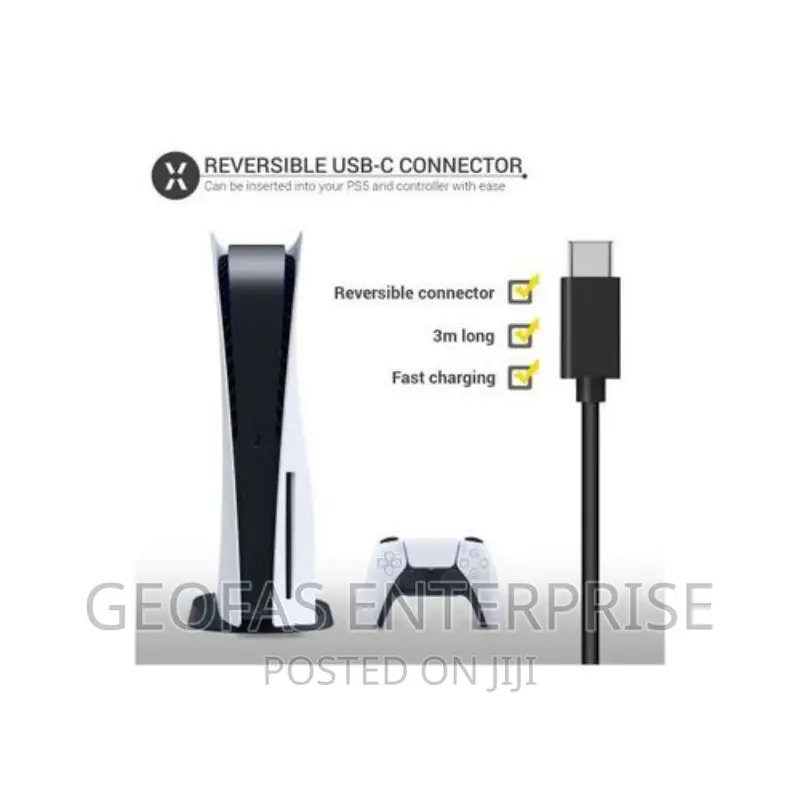 9ft Long PS5 Controller Charging Type C Charging Cable