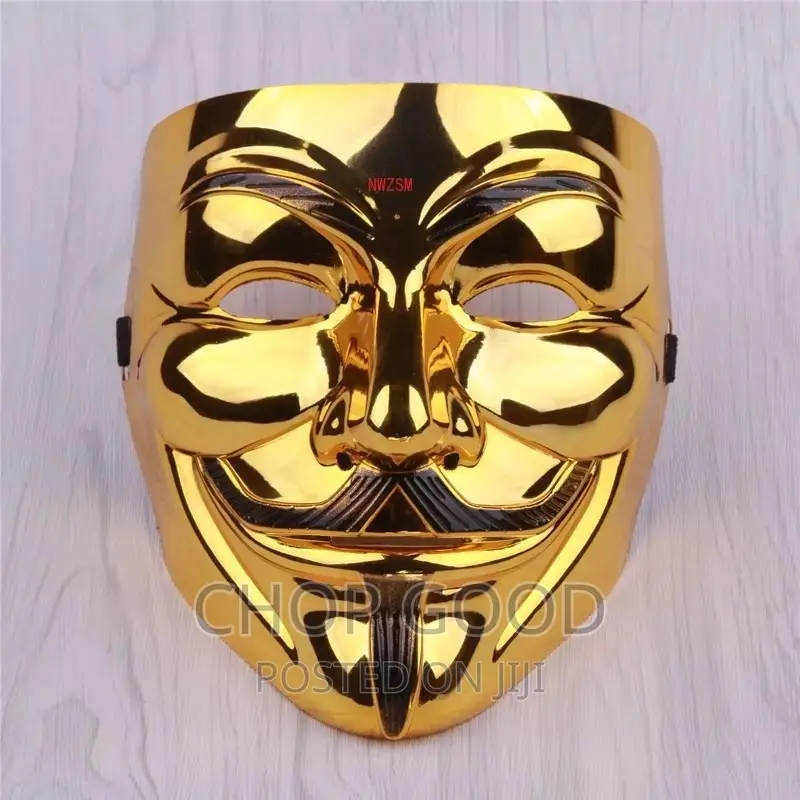 Gold Anonymous Mask