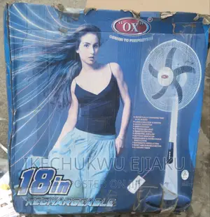 OX 18 Inches Rechargeable Fan