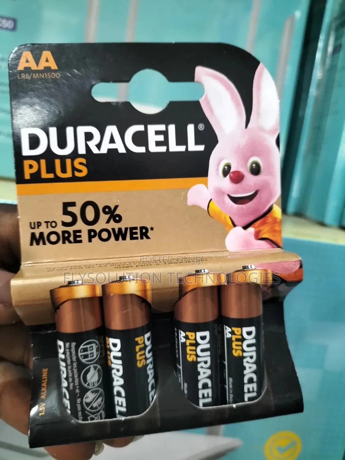 Duracell Plus Power AA Alkaline 1.5V - 4 Batteries