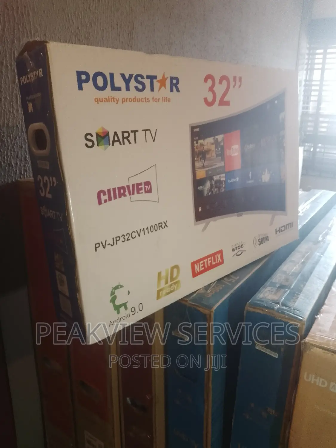 Curve Smart Tv Polystar 32 Inches