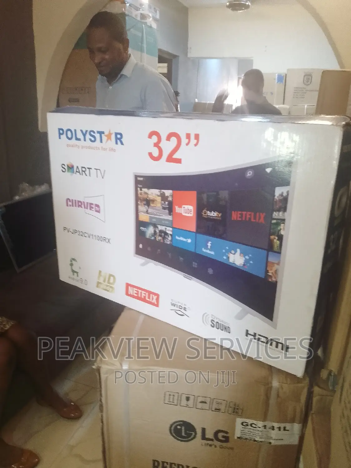 Curve Smart Tv Polystar 32 Inches