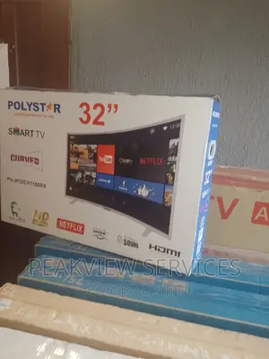 Polystar 32 Inches Curve Tv Full HD Smart Tv