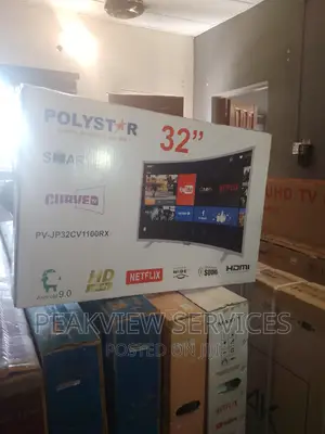 Polystar Curve Smart Tv 32 Inches With Netflix