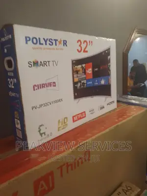 32 Inches Curve Smart Tv Polystar With Wifi