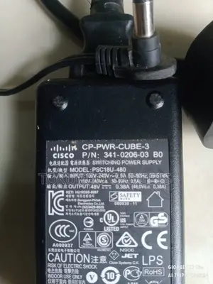Original Cisco 48V Adapter For Cisco Access Points