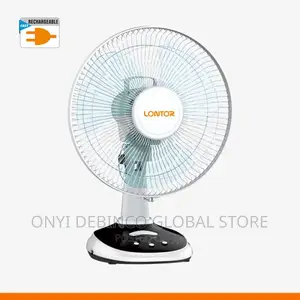 LONTOR Rechargeable Table Fan 12 Inches