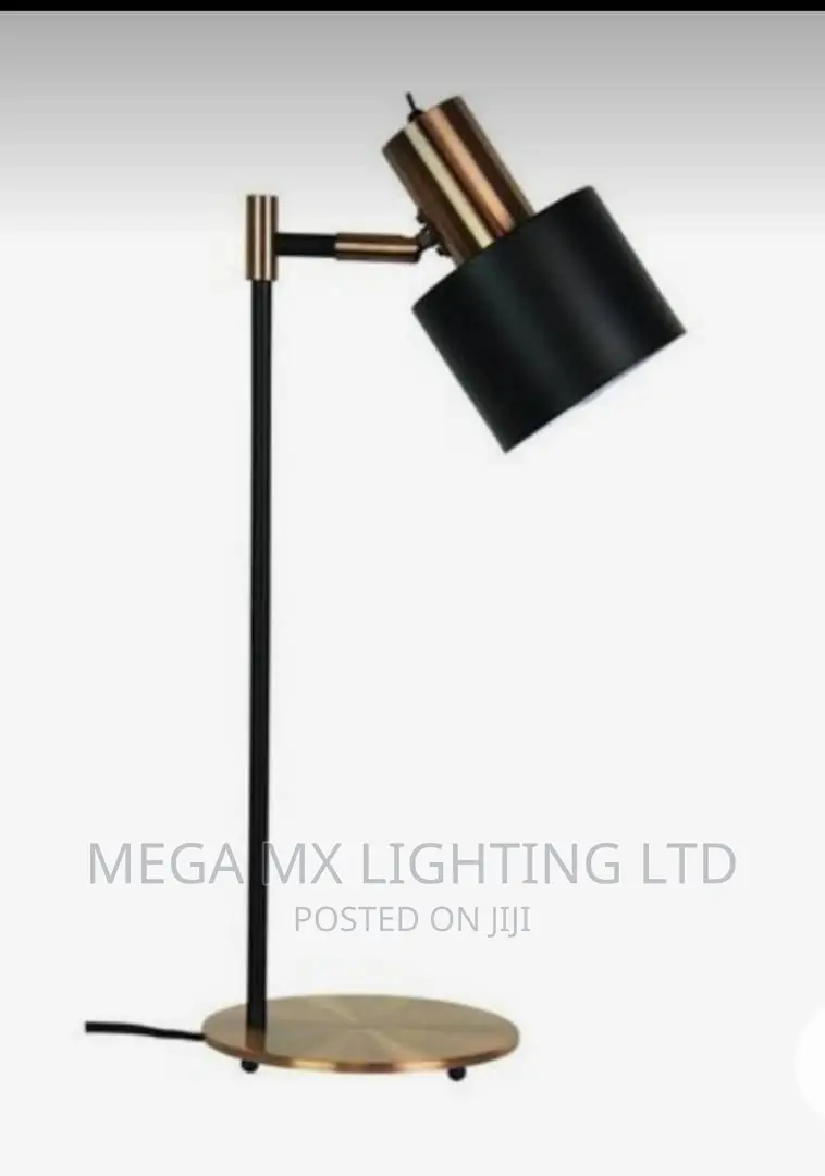 Modern Gold Metal Table Lamp Light