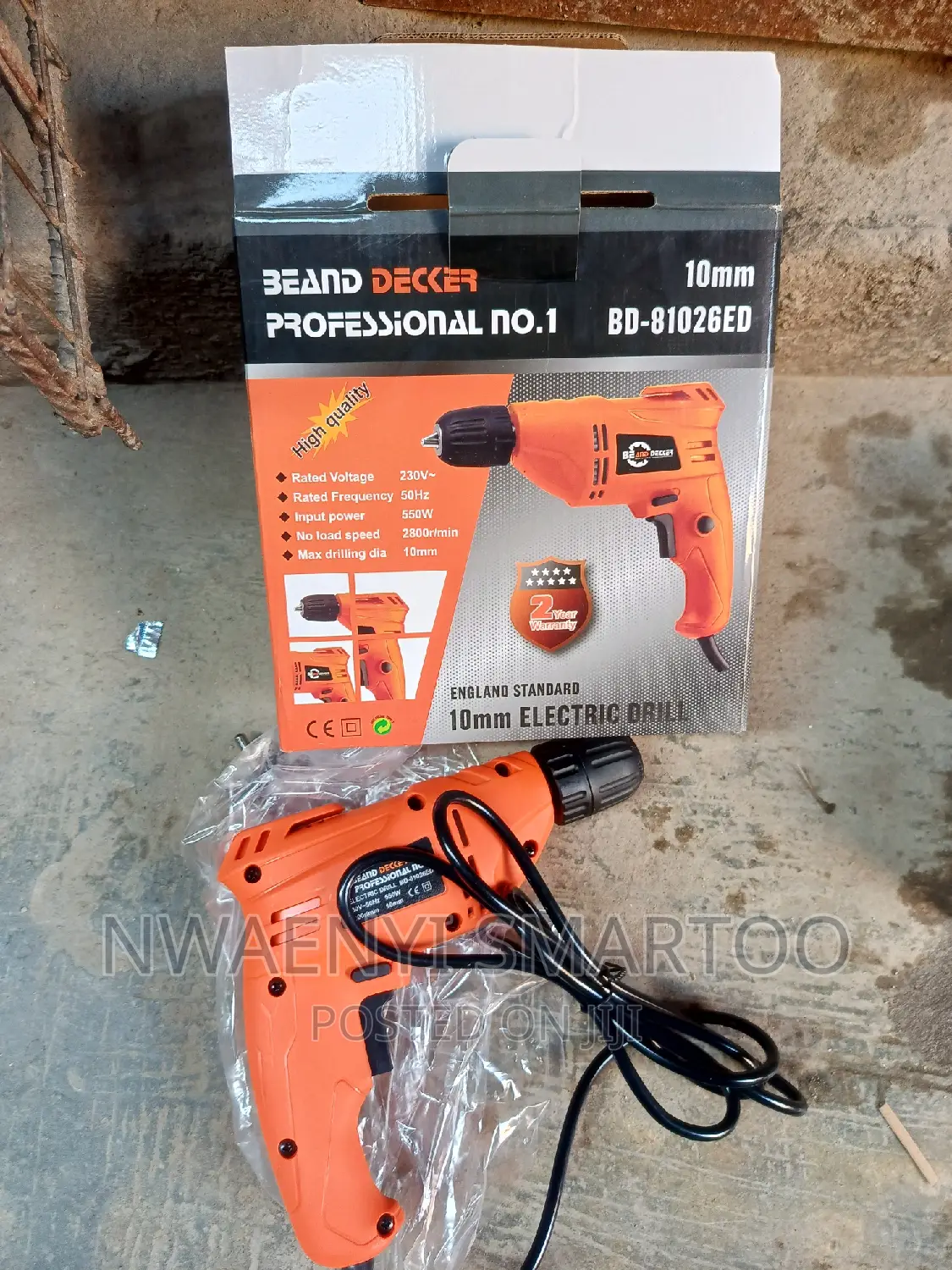 10mm Electric Drilling Machine Be and Decker