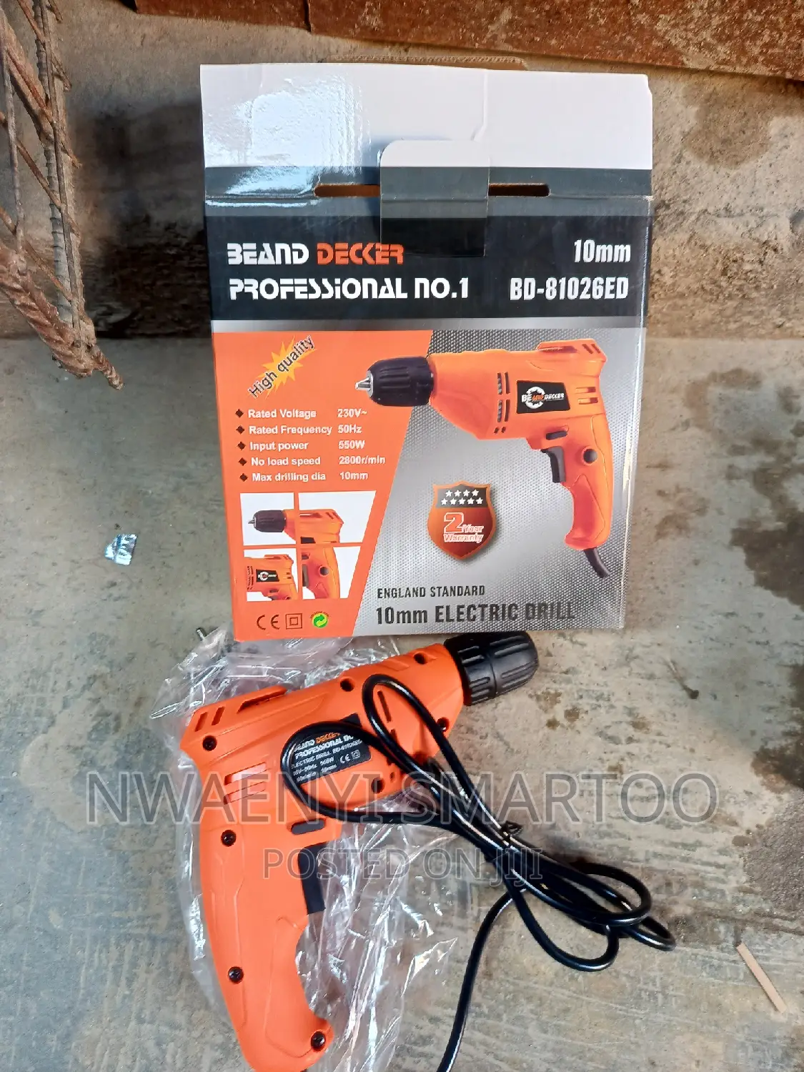10mm Electric Drilling Machine Be and Decker