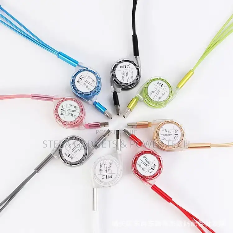 One-to-Three Retractable Charging Cable