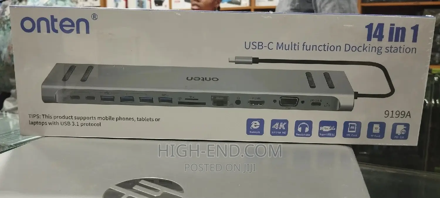 Onten 9199A 14 in 1 Usb-C Multifunctional Docking Station