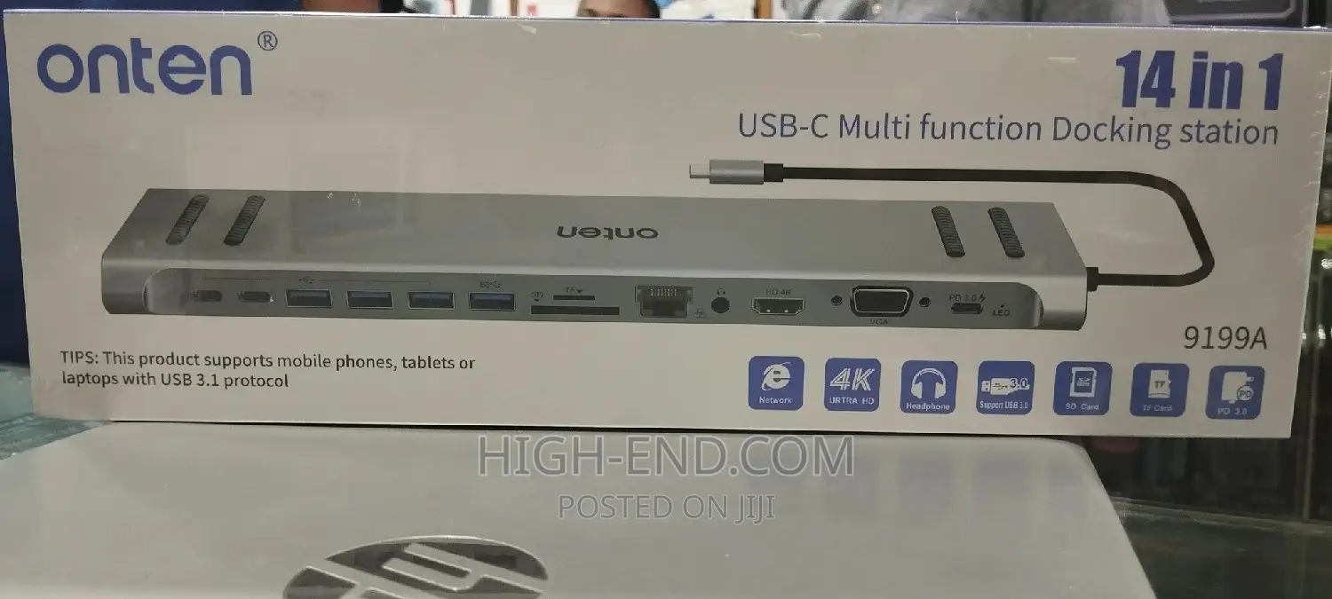 Onten 9199A 14 in 1 Usb-C Multifunctional Docking Station