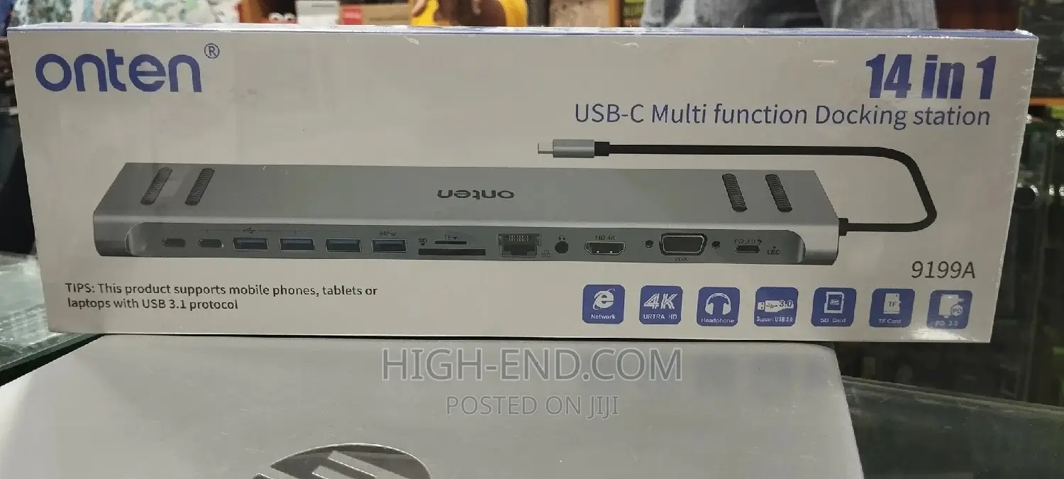 Onten 9199A 14 in 1 Usb-C Multifunctional Docking Station
