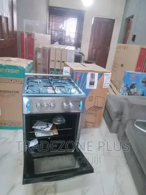 New Maxi INOX 50*50 4 Burner Gas Cooker+Oven