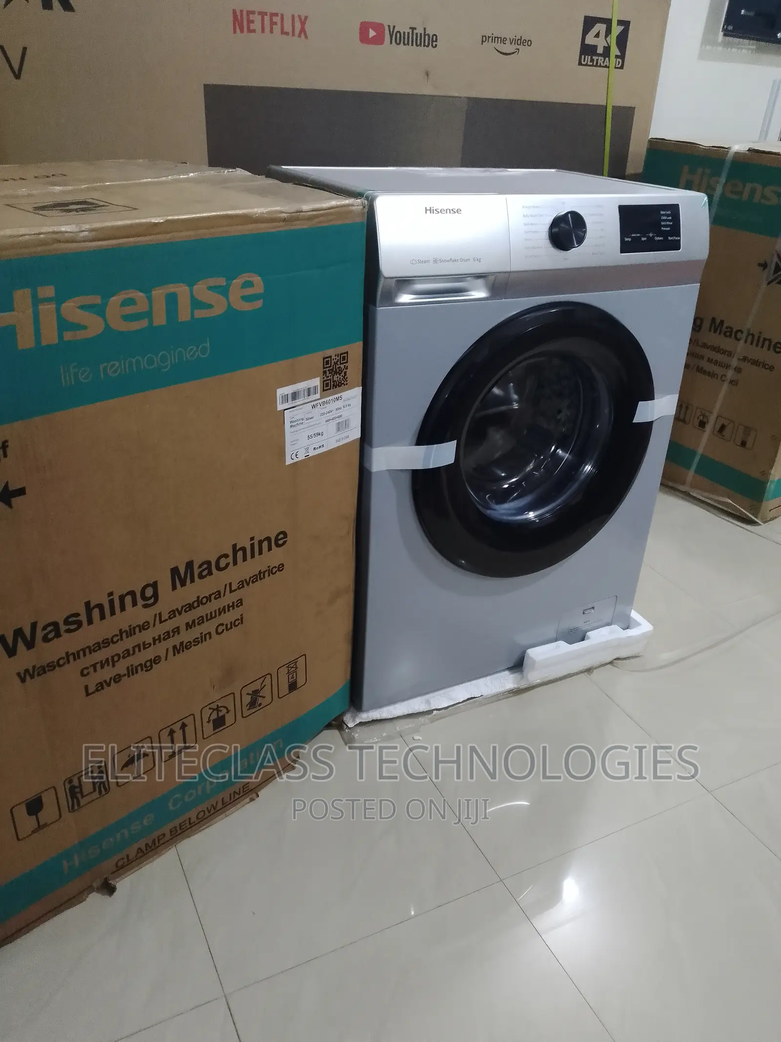 (Automatic) Hisense 6KG Front Load Washing Machine