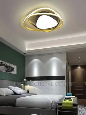 New Ring Round Gold Simple Design Remote Control Light