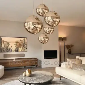 Modern Glass Lava LED Pendant Lights For Living Room Bedroom