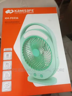 Kamisafe Multi-Functional Led Light Rechargeable Table Fan