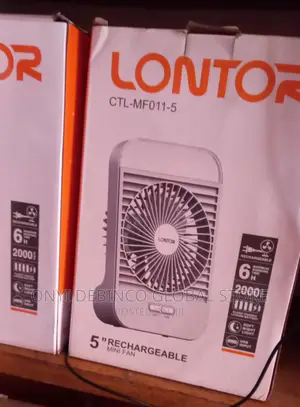 Lontor 5" Inches Portable Mini Hand Fan With LED Light
