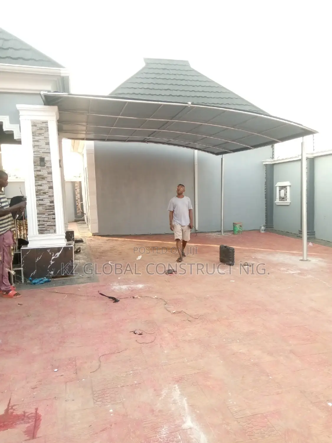 Carport With Wall Connector Series 2