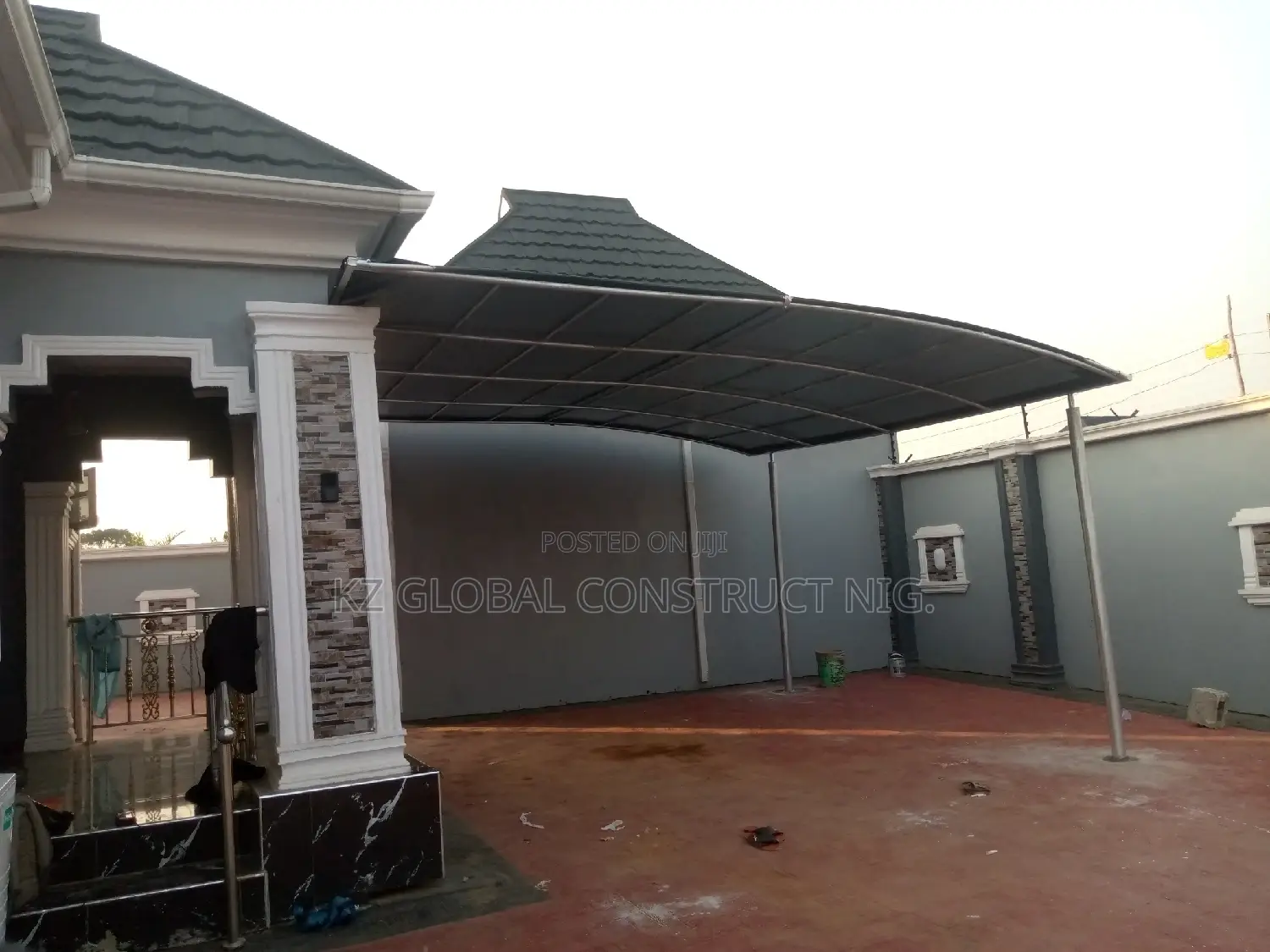 Carport With Wall Connector Series 2
