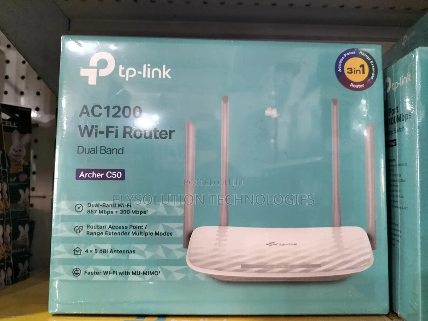 Tp-Link AC1200 Wi-Fi Router Dual Band Archer C50