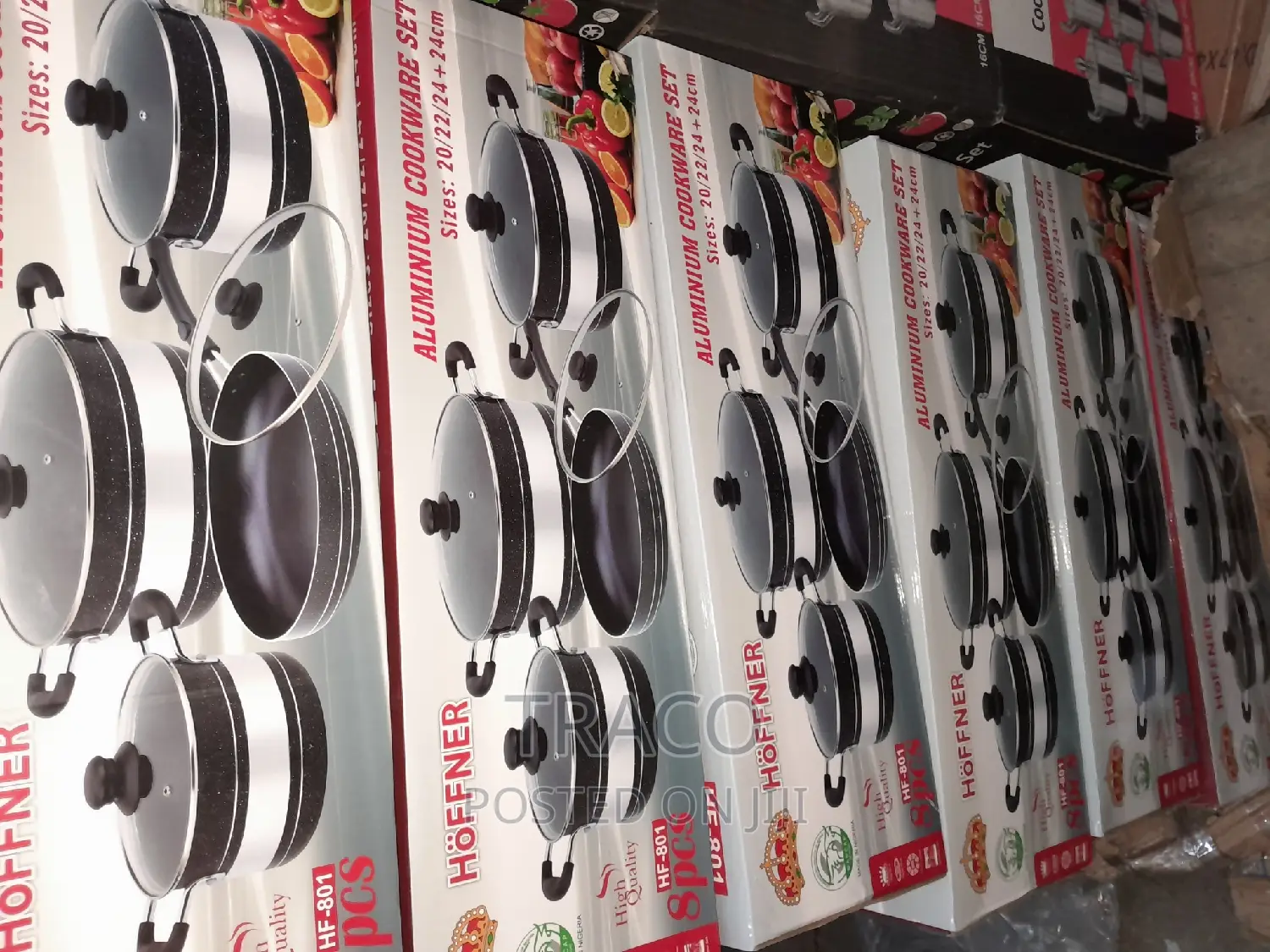 Hoffner Non-Stick Cookware Set 8pcs