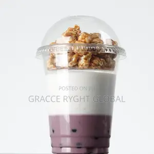 500 Clear Plastic Parfait Cups With Lids