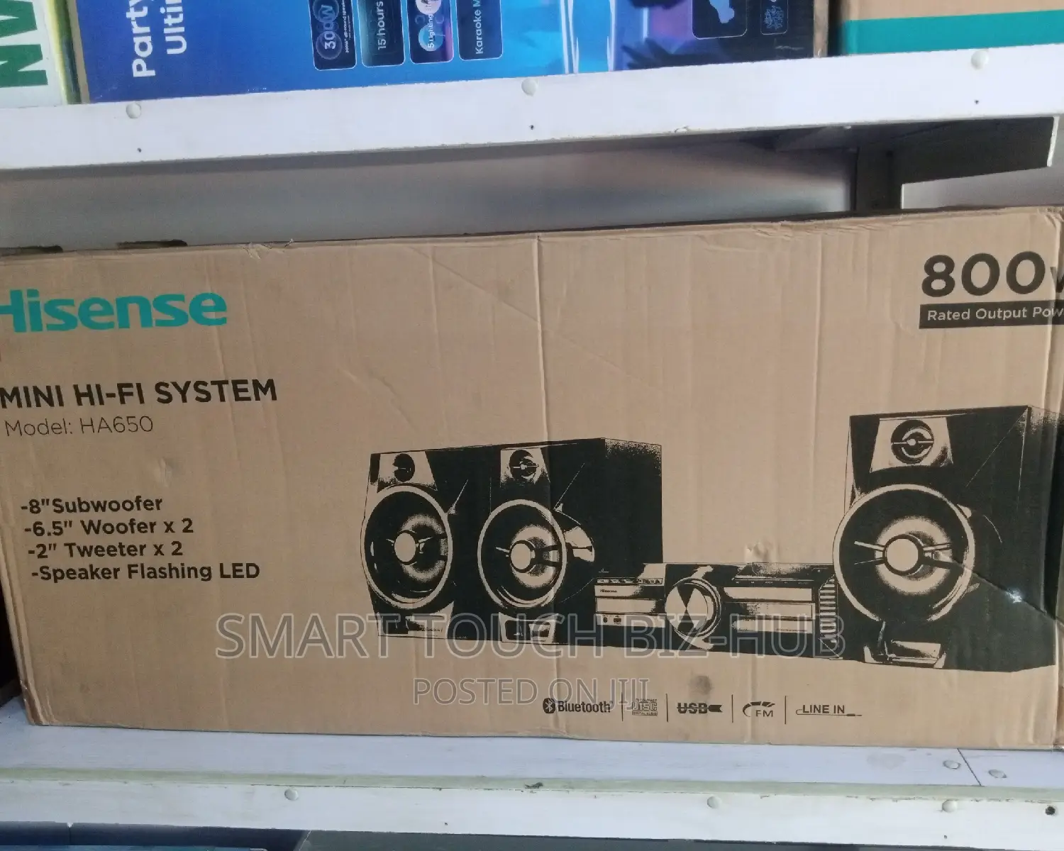 Hisense Mini Hi - Fi System 800 RMS Watts HA 650