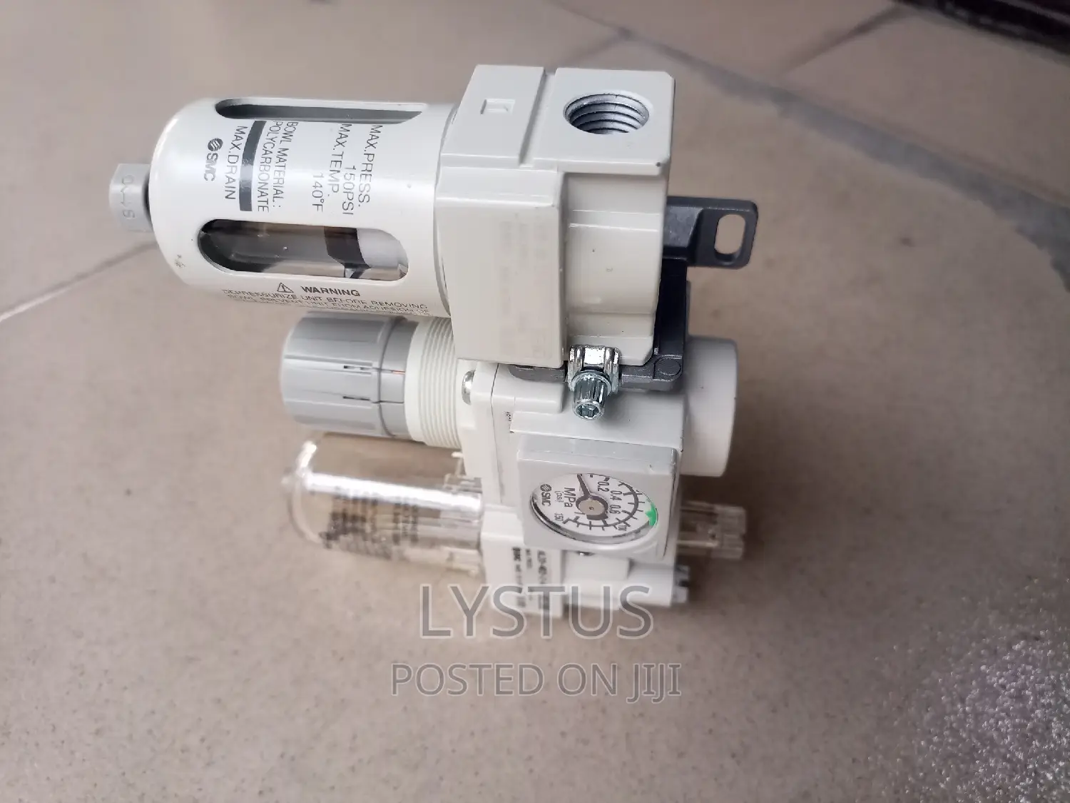 SMC 1/4" Filter Regulator Lubricator Combo