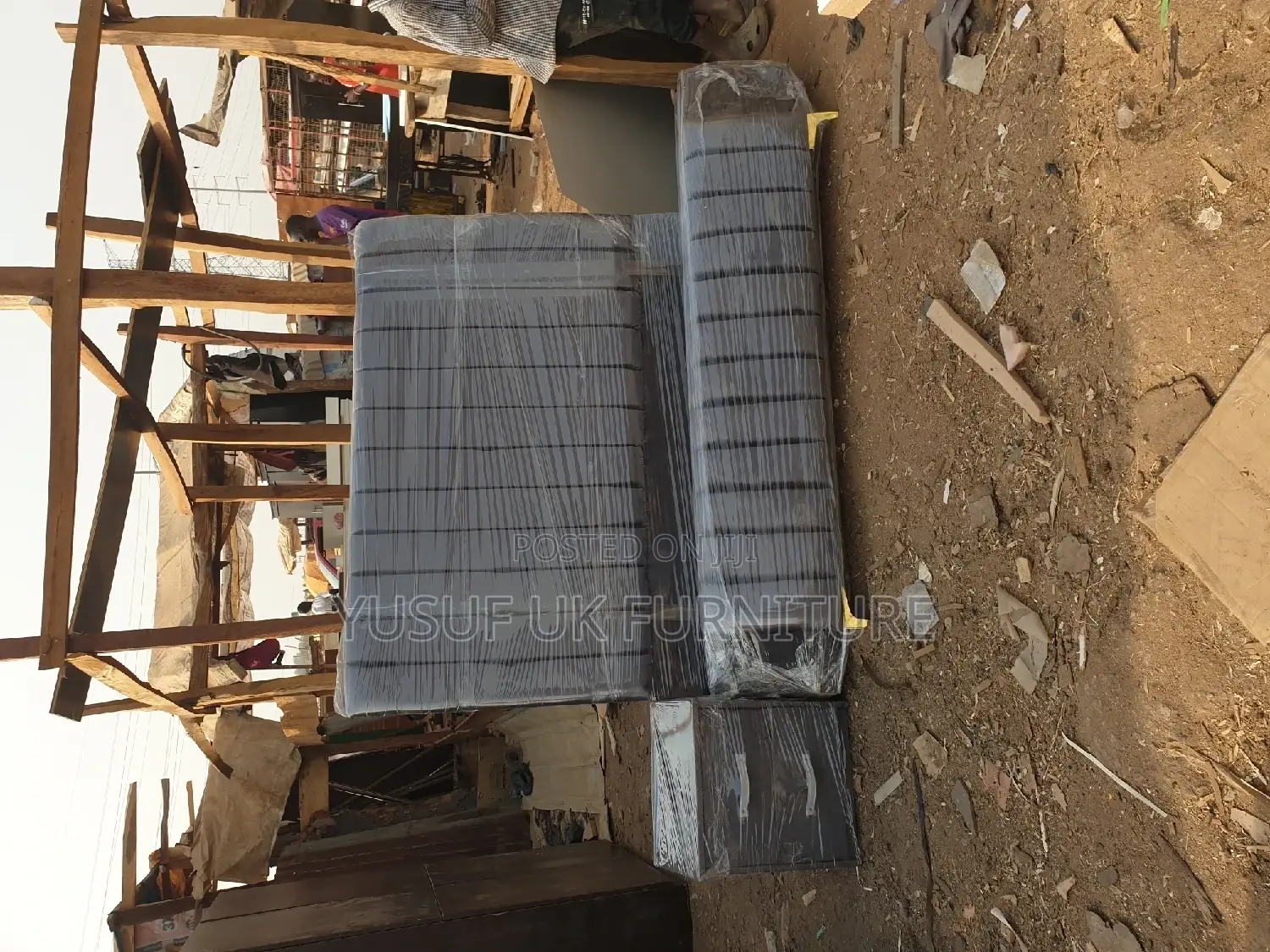 4.5by6 Padded Bedframe With Side Drawer Available