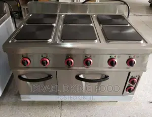 Industrial Electric Stainless 6-burner Hot Plate With Oven