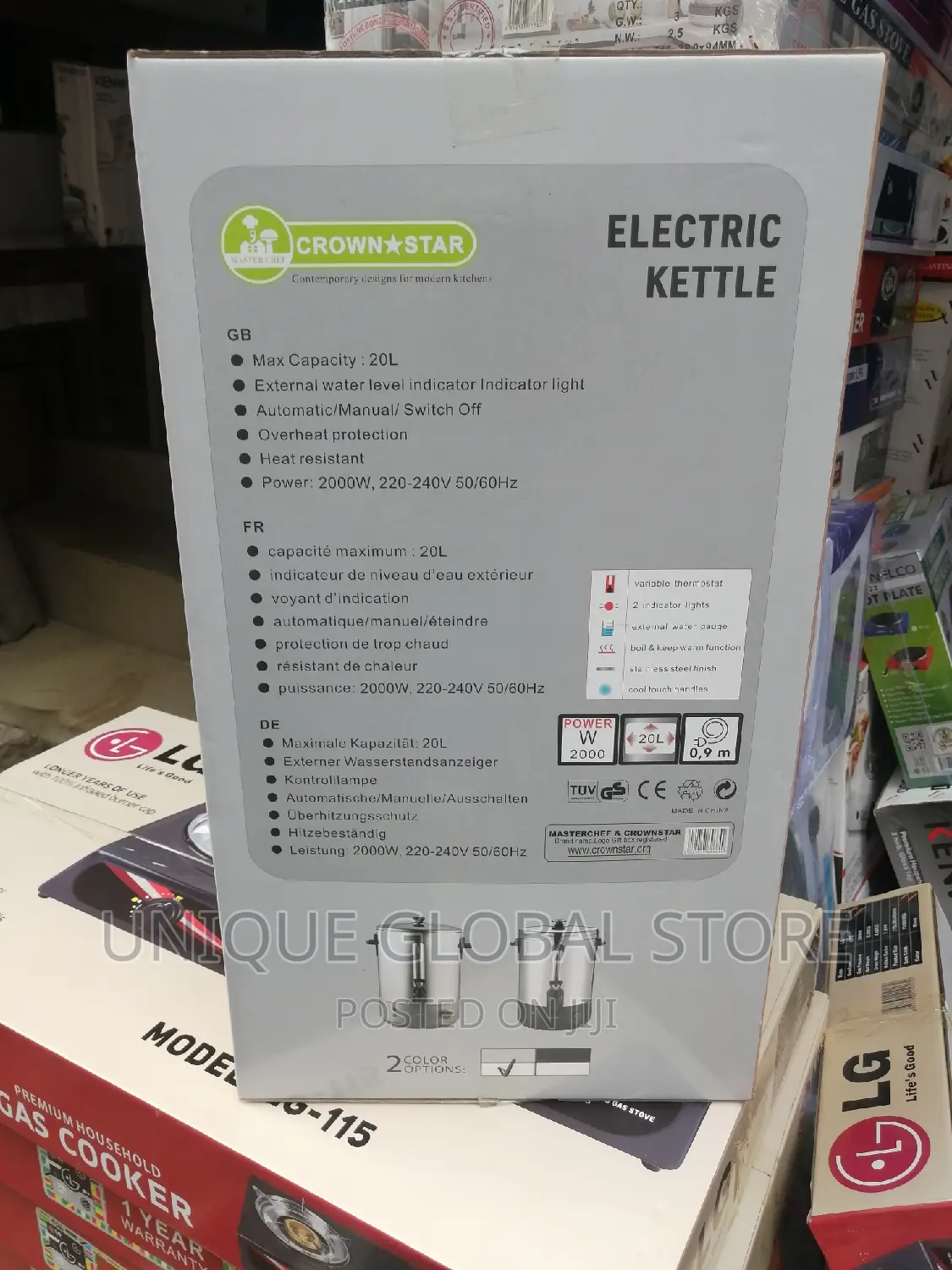Master Chef 20L Electric Hot Water Dispenser
