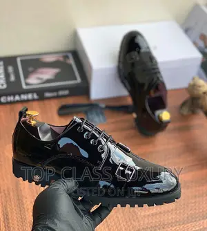 Versace Coperate Leather Men Luxury Designer Shoe