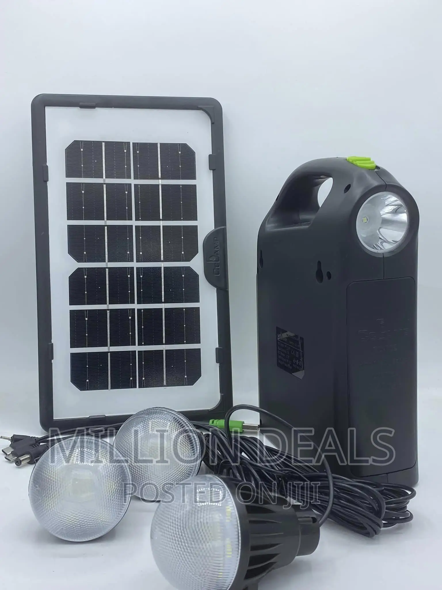 Classic Portable Solar Charging System With 3bulbs