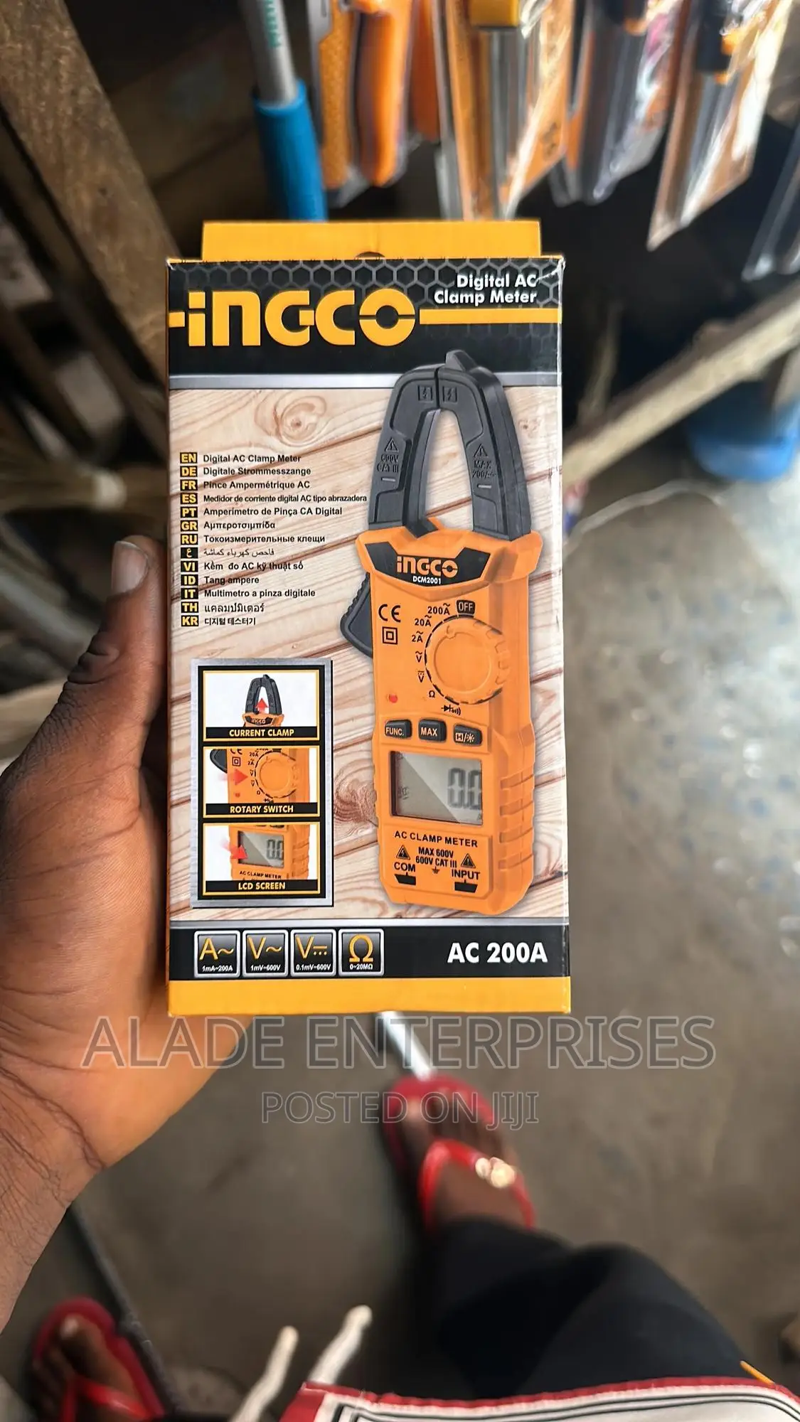 Ingco Digital Clamp Meter AC 2000C Digital AC Clamp Meter