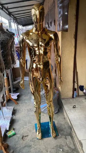 Full Body Gold Male Display Mannequin