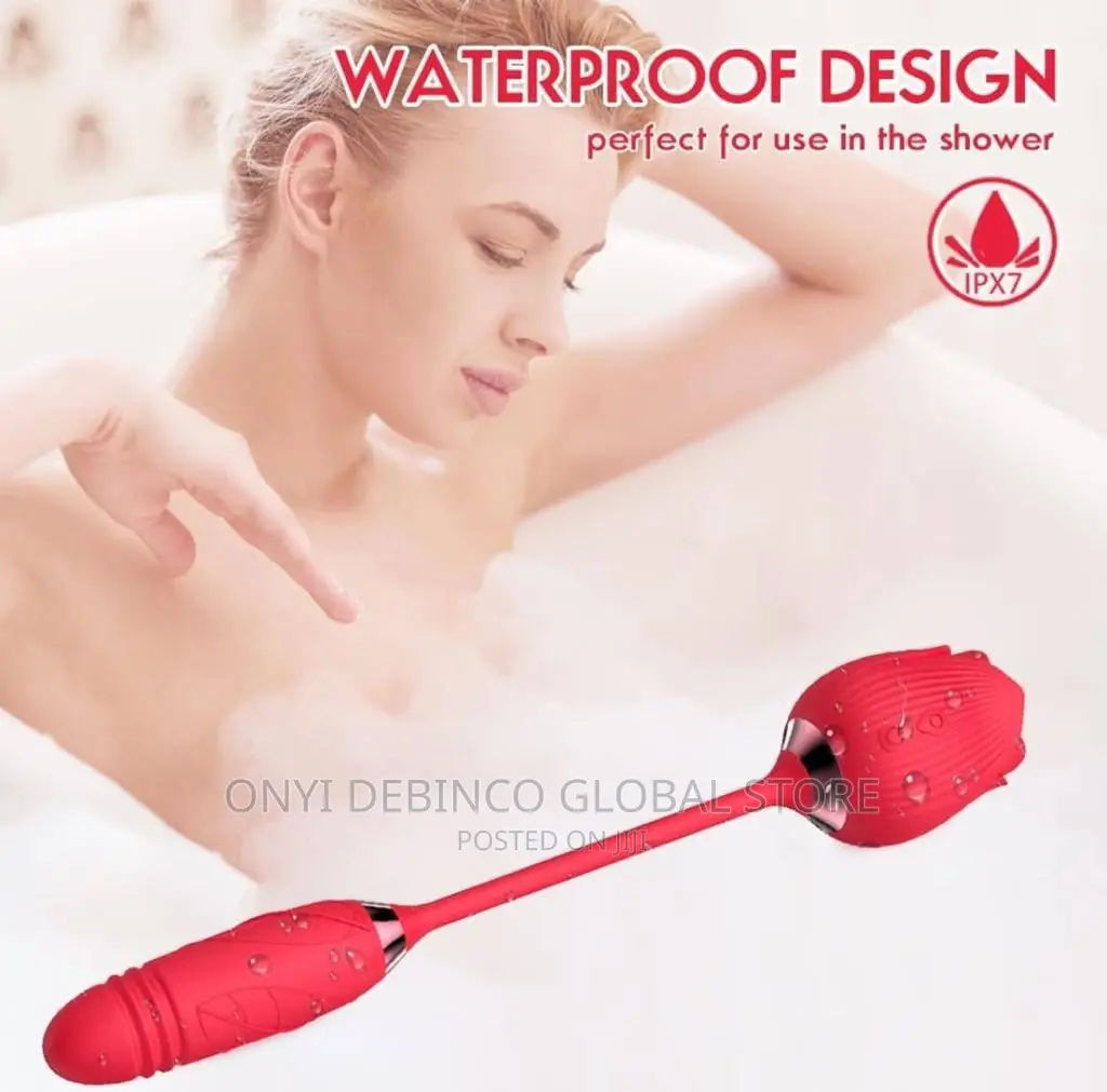 Rose Vibrator Nipple Sucker Clitoris Vibrator With Dildo