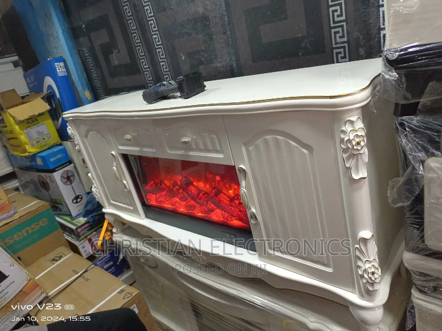Imported Royal Fire TV Stand