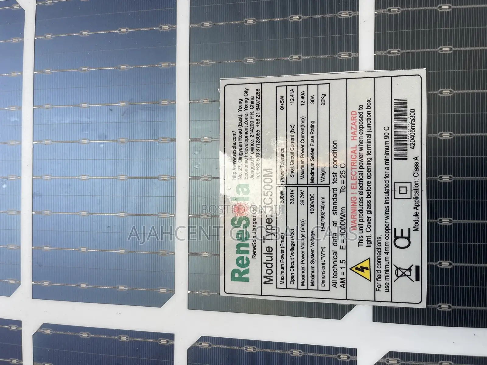 500w Solar Panel