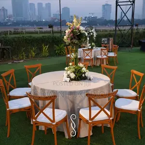 Wooden Cross Back Chairs