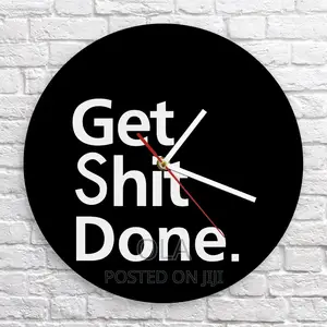 Get Shit Done Wall Clock