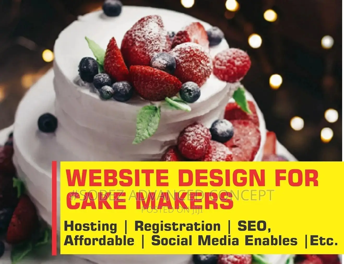 Website Design and Development for Confectionary Services